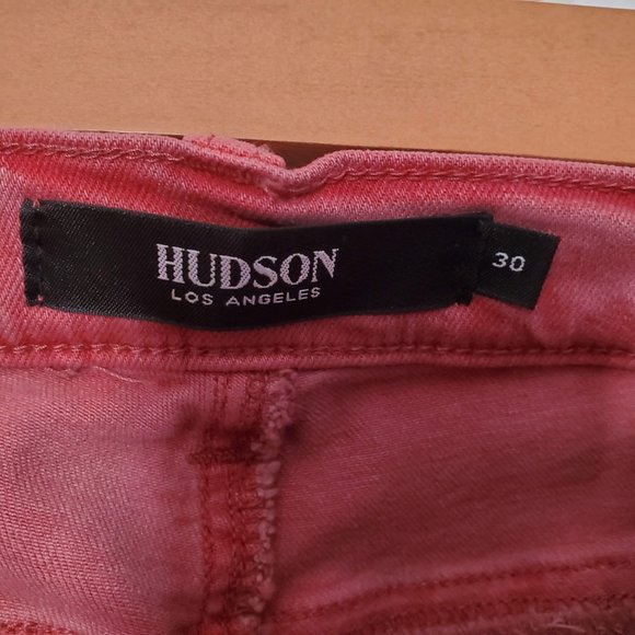 Hudson Super Skinny Denim Jeans Nico Mid-Rise Pink (NWOT) - Picture 5 of 5